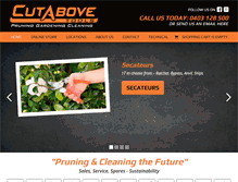 Tablet Screenshot of cutabovetools.com.au
